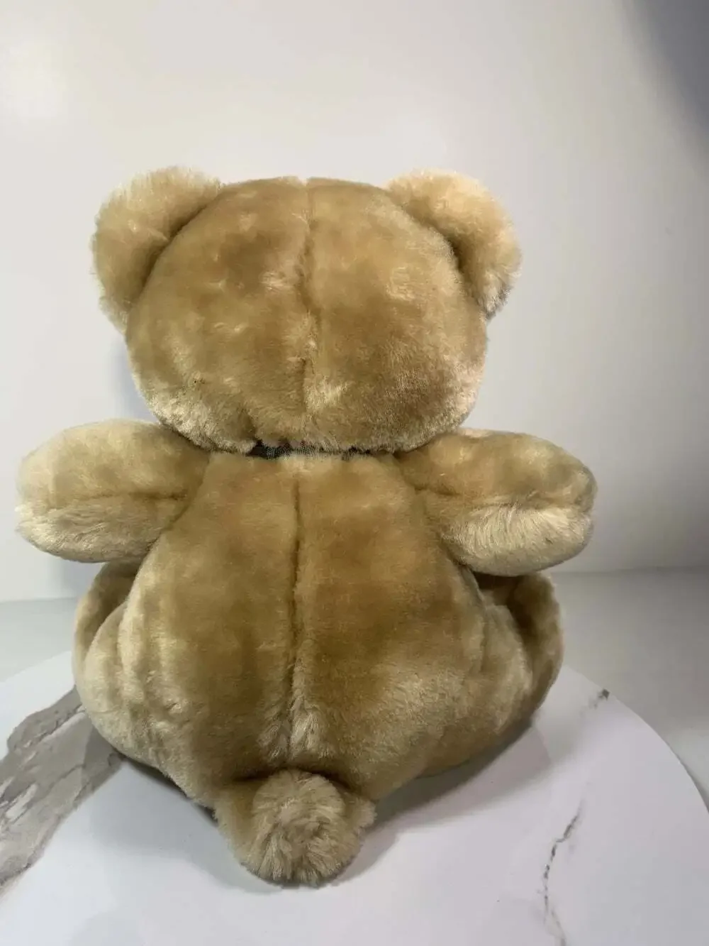 First & Main light brown teddy plush zipper belly
